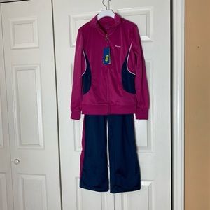 Reebok Track Suit Set Pink Navy -